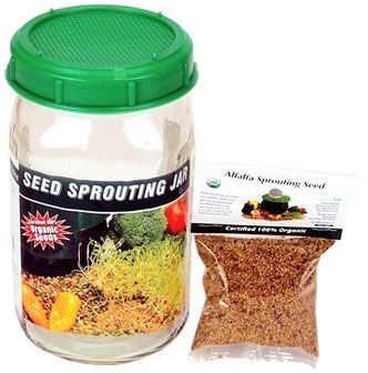 Sprouting jar & seeds