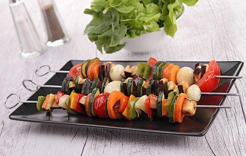Veggie kebabs